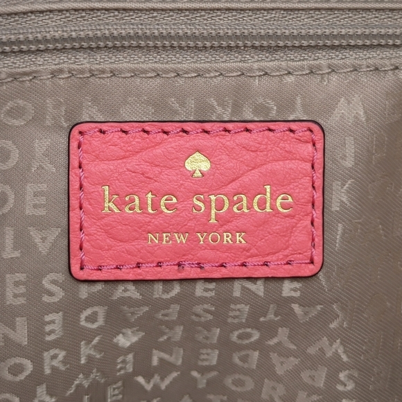 KATE SPADE NEW YORK Leather Coral Perforated Tote Bag – Structured Shoulder Bag - Picture 7 of 7